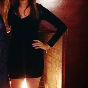 BCBG Generation Black Velvet Minidress